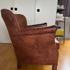 本革 プロフェッサーアームチェア　一人掛け　RH レストレーションハードウェアの画像