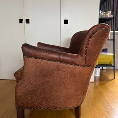 本革 プロフェッサーアームチェア　一人掛け　RH レストレーションハードウェアの画像