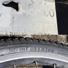 h-231△ q 岐阜発/ヤマハPAS babby/電動アシスト自転車/20インチ/3段変速/バッテリー8.7Ah/充電器なし/走行確認/現状品/管20s/R7.11/26 △の画像