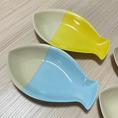 Francfranc フランフラン 魚型 お皿 お魚プレート 4枚セットの画像