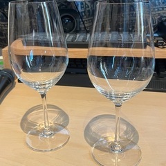 【引取限定】KEYUCA ワイングラス 2脚 ※1回のみ使用の画像
