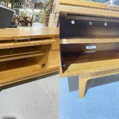 I1★大塚家具取扱★起立木工 ノルディ TVボード W110cm ナチュラル オーク 新品定価約11万 ローボード ホゾ組み の画像