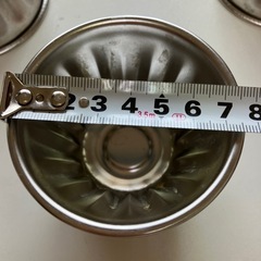 ステンレス、ゼリー、プリンカップ7個の画像