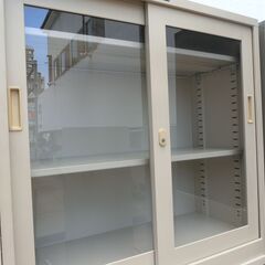 【中古】書庫 棚 アイボリーの画像