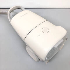 ss8090　パナソニック 紙パック式掃除機 MC-SJP850K-C ホワイト マット調デザイン Panasonic キャニスター型 クリーナー 軽量 白 電気掃除機 清潔 衛生的 コンパクト 掃除機 中古の画像