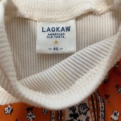 【80】女の子 長袖 重ね着 トップスの画像