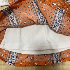 【80】女の子 長袖 重ね着 トップスの画像