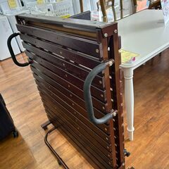 【リユ-スのサカイ広島石内店】ジモティ割！折りたたみベッド/クリ-ニング済み/HG-8127/広島市 家具　佐伯区 家具　南区 家具　西区 家具　東区 家具　中区 家具　安佐南区 家具　安佐北区 家具　安芸区 家具　府中町 家具　海田町 家具　熊野町 家具　坂町 家具　廿日市市 家具			の画像