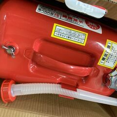 【未使用品】 ガソリン携帯缶　携行缶　5L　5リットル　ガソリン　YAZAWA　矢澤産業　赤の画像