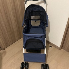【新品・未使用】✨ペットカート(ネイビー)の画像