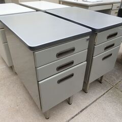 【中古】脇机 机 オフィス アイボリー グレーの画像