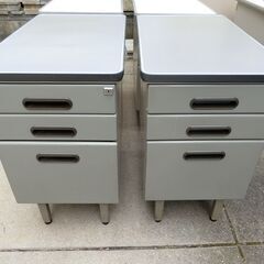 【中古】脇机 机 オフィス アイボリー グレーの画像