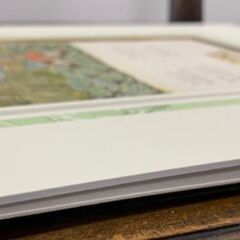 額装 木口木版 ケイト グリーナウェイ「窓の下で」46ページ目 挿絵 木版画 Kate Greenaway Under the Window 英国アンティーク 札幌市 中央区 南12条の画像