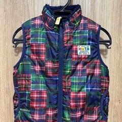 【美品】ホットビスケッツ　リバーシブルベスト　100cmの画像