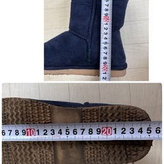 モコモコブーツ　ネイビー　Mサイズの画像