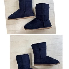 モコモコブーツ　ネイビー　Mサイズの画像