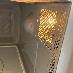 サ2511-002 YAMADA 電子レンジ YMW-S18B1 ホワイト HERB Relax 庫内フラットテーブル 縦開き 2017年製 通電確認済み キズ汚れ有りの画像