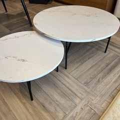 【譲渡相手決定済】大理石柄ネストテーブルの画像