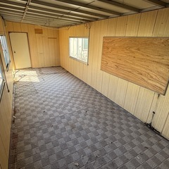 ナガワ スーパーハウス プレハブ 7200mm ドア2箇所の画像