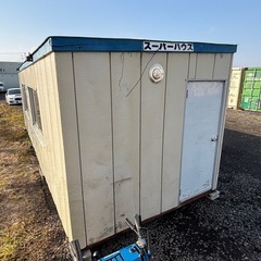 ナガワ スーパーハウス プレハブ 7200mm ドア2箇所の画像