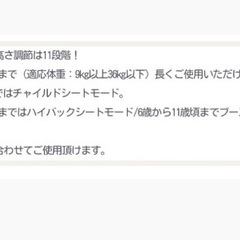 ジュニアシートの画像