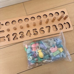 木製 数字パズル & フィッシングトイの画像