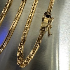 【新品・激安】K18 喜平12面トリプル50cmネックレスの画像