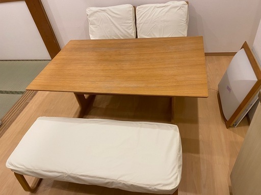 無印良品 ダイニングテーブル4
点セット