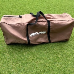 キャンプ　ユニフレーム　コット　寝袋の画像