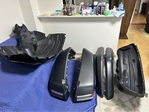 ジープJEEPラングラールビコンJL36L 純正フェンダーライト　フェンダー内張、サス一式、