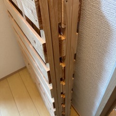 【美品】折りたたみ　すのこベッドの画像