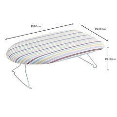 【美品】山崎実業 アイロン台 軽量スチールメッシュアイロン台の画像