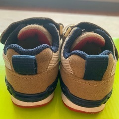 ベージュ 13.0 マジックテープ スニーカー　ムーンスターの画像