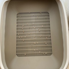 ニャンとも清潔トイレ 猫 トイレ スコップ付き　オープンタイプ ライトベージュ 猫用 システムトイレ 猫トイレ ハーフカバーの画像