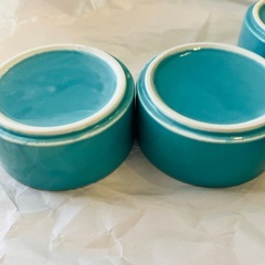 小鉢　小皿　5個セット　ターコイズブルーの画像