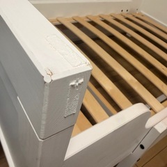 IKEA SUNDVIK ホワイト 子ども用ベッド 92x207cmの画像