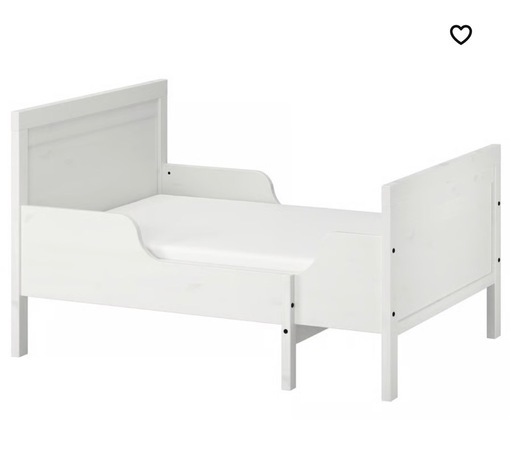 IKEA SUNDVIK ホワイト 子ども用ベッド 92x207cm