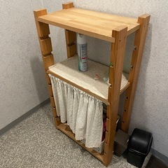 木製棚　一式3セットの画像