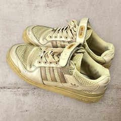 adidas アディダス ベージュ スニーカー フォーラム ロー 26.5cmの画像
