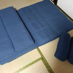 【取引中につき新規受付はしておりません】ソファーベット 一人用 ソファーベッド ソファベッド 3way おしゃれ ソファー ソファ 折りたたみ コンパクト 座椅子 リクライニング ローソファーの画像