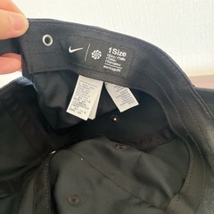 Nike ブラック黒メッキロゴキャップ　ナイキの画像