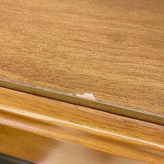 A-705【リユースのサカイ野々市店】ジモティ来店特価‼ シューズボックス ミラー付き 木製 木目調 ブラウン クリーニング済みの画像