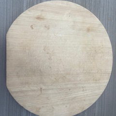 東濃桧の丸型まな板　かまぼこ型サイズL　木製まな板の画像