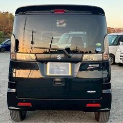 【支払総額22万円】h27年式スペーシアカスタム4WD後期型 車検付き即日納車ok 自動ブレーキ タイヤバリ山♩の画像