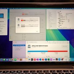 「MacBook Pro Retina 高細密13インチ Mid 2014　MGX82J/A　A1502」高性能モバイルノートPC / Core i5搭載 / メモリー8GB / 大容量SSD-512GB / Webカメラ / Bluetooth / 無線LAN / MacOS(Sequoia15.6.1版－Patcher利用) ＋Office2019＋GarageBand＋iMovie と Windows11(最新25H2版)＆OfficeProPlusの選択起動可能 バッテリー使用可の画像