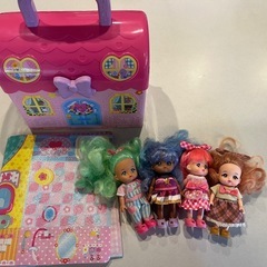 ポケットメルちゃん人形4人付き♡冬休みのおうち遊びに♡の画像