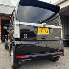 商談が成立しました🙆広島市　H24年式　NーBOX カスタム4WD 車検９年6月まで　ナビ　バックカメラ　ETC付き　左側パワースライドドア　の画像