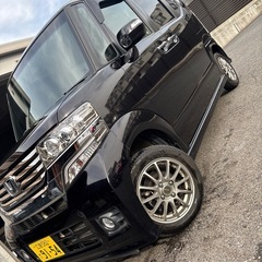 商談が成立しました🙆広島市　H24年式　NーBOX カスタム4WD 車検９年6月まで　ナビ　バックカメラ　ETC付き　左側パワースライドドア　の画像