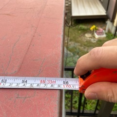 ヨド物置　横長　金属製の画像