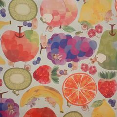 カラフルなフルーツ柄　収納ボックス　の画像